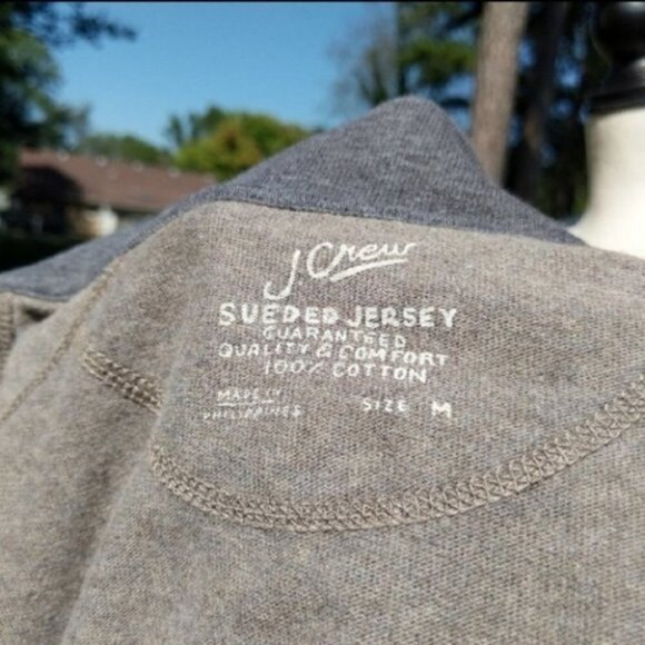 J. Crew Sueded Jersey Half Zip Mens Sweater M - Picture 6 of 7